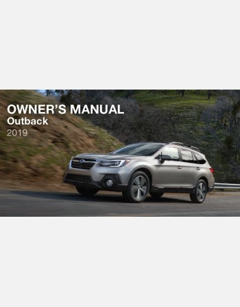 subaru outback 2019 owners manual